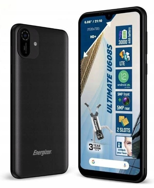 Phone Energizer ULTIMATE U608S BLACK DUAL SIM 3000 mAh