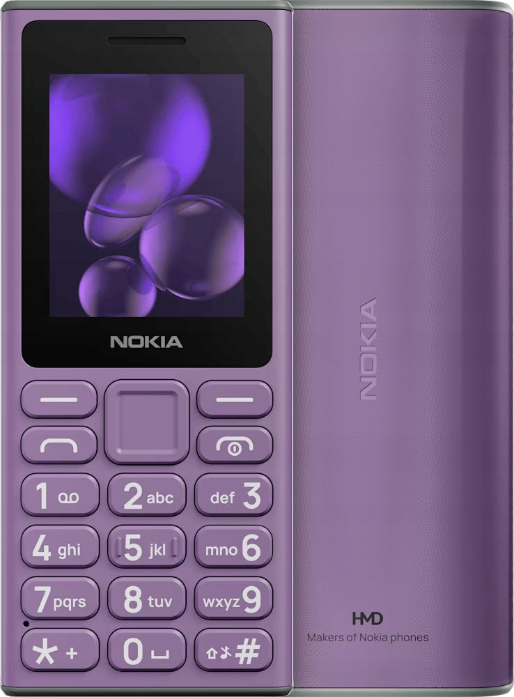Phone HMD Nokia 105 (2024) Purple 2" 4/4MB MP3 Player USB-C