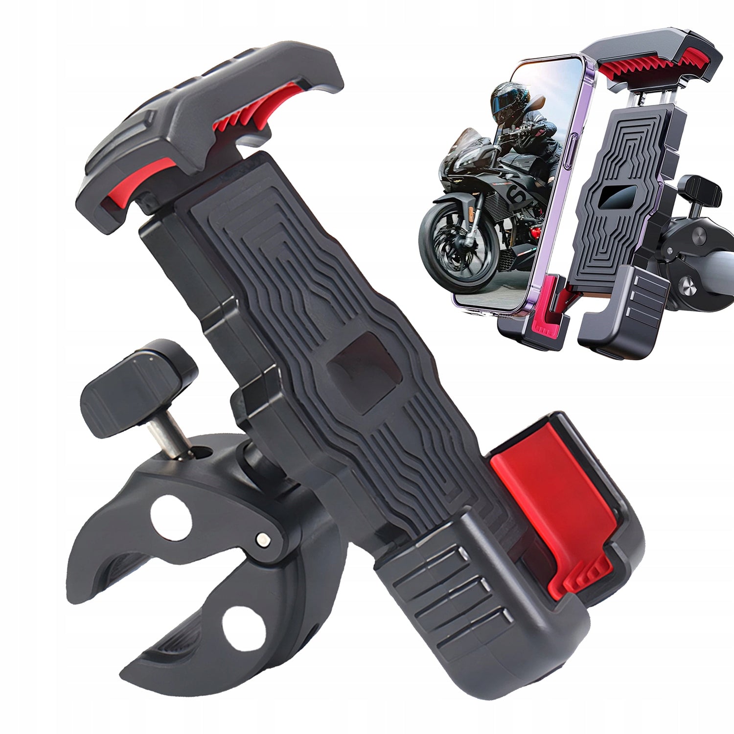 Phone Holder Motorcycle Bicycle Holder Anti-Vibration Anti-Shock