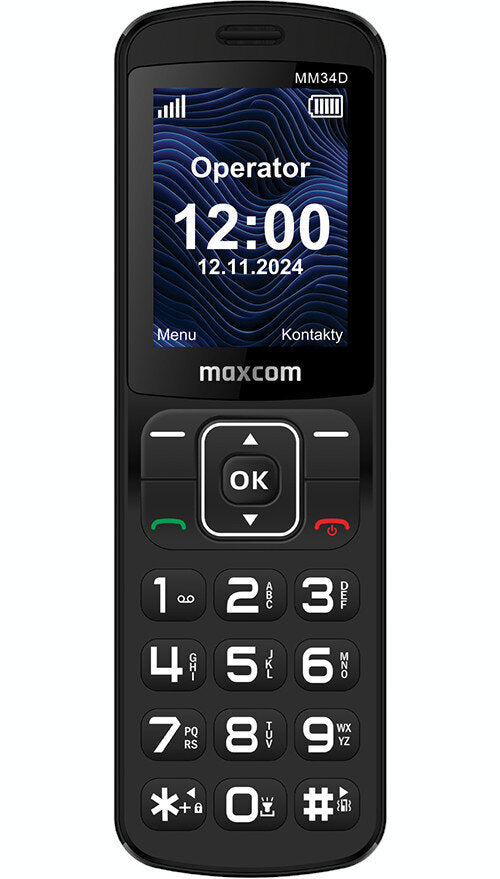 Phone MAXCOM Comfort MM34DL 4G Black Brand Maxcom
