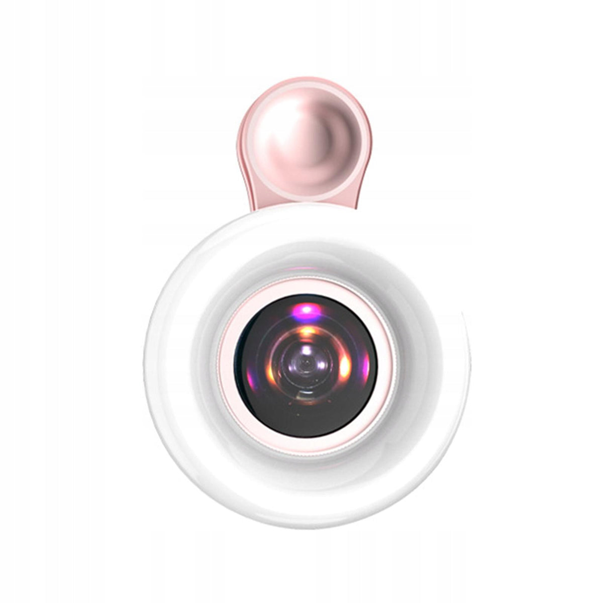 Phone Selfie Lamp Ring Clip Light 53 LED Pink