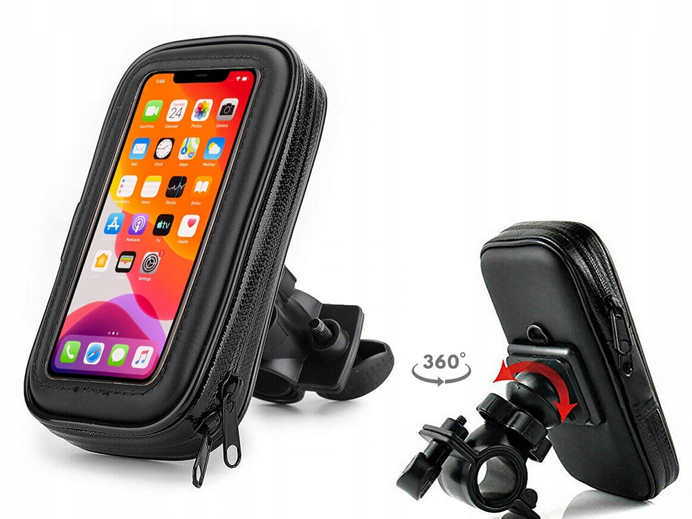 Phone case holder for 6,5" bicycle handlebar with zip closure Packaging status original
