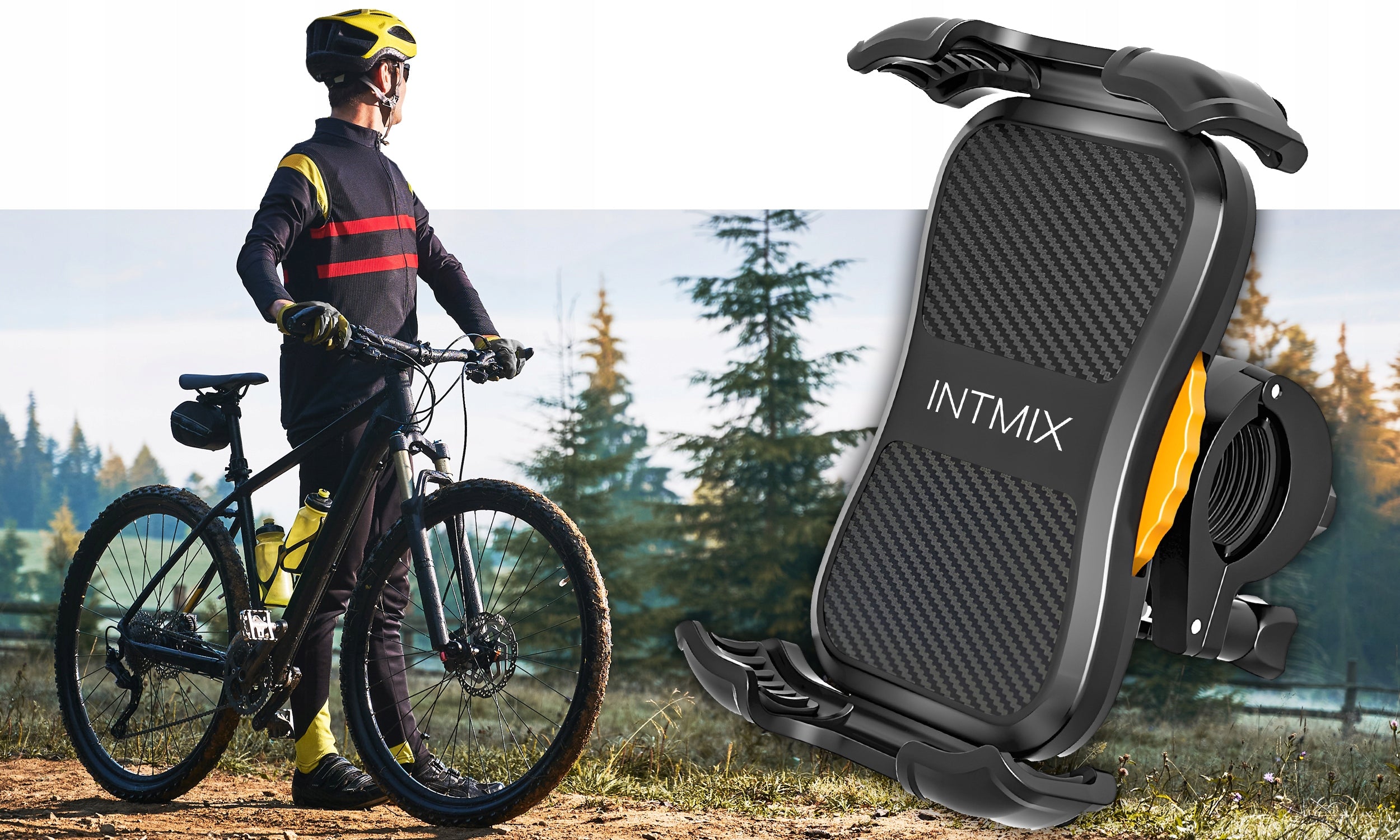 Phone holder INTMIX adjustable 360° handlebar resistant Brand INTMIX