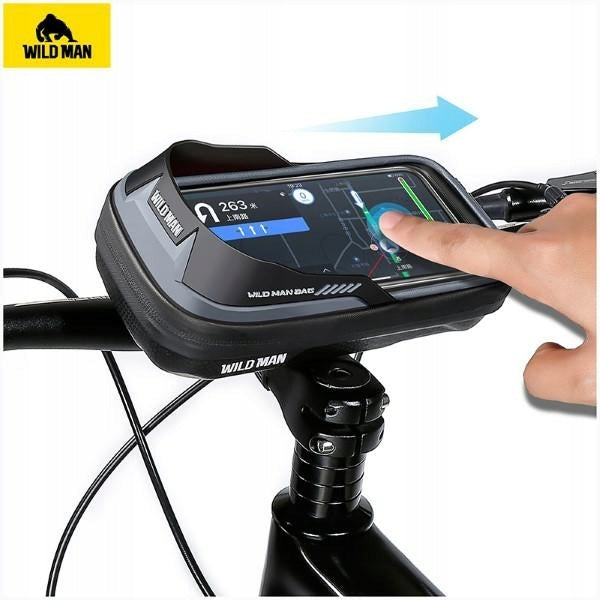 Phone holder for bicycle handlebar WILDMAN L ES16 Black Packaging status original