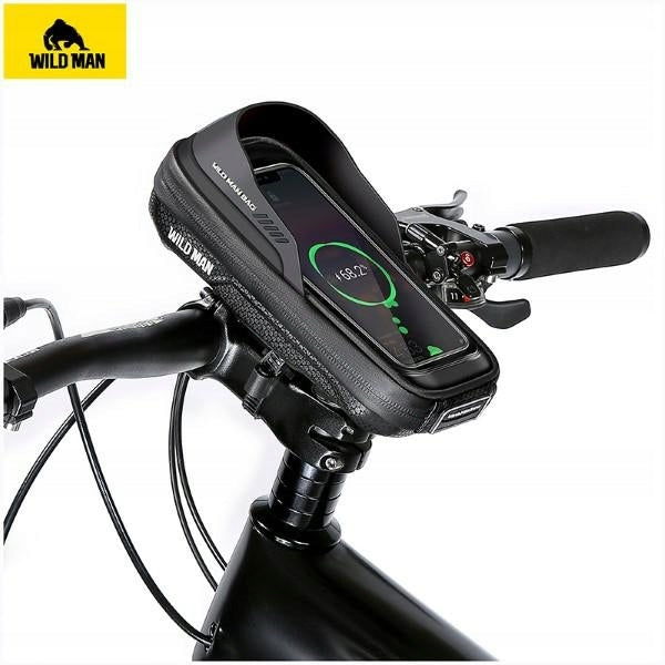 Phone holder for bicycle handlebar WILDMAN L ES16 Black