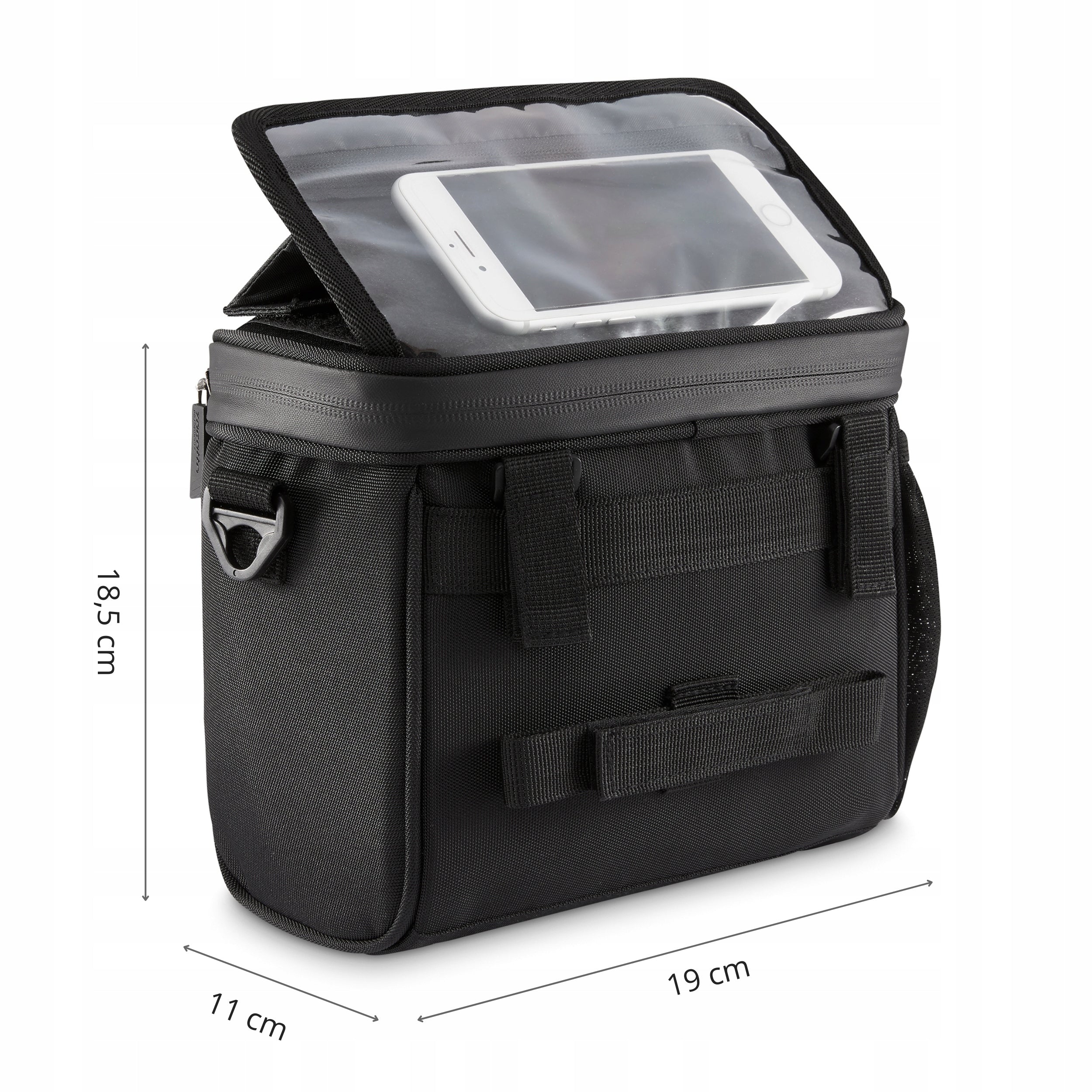 Phone holder for bicycle pouch bicycle bag waterproof case ZAGATTO Color black