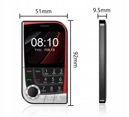 Phone mini pocket dual SIM FM radio flashlight for senior children Packaging status original