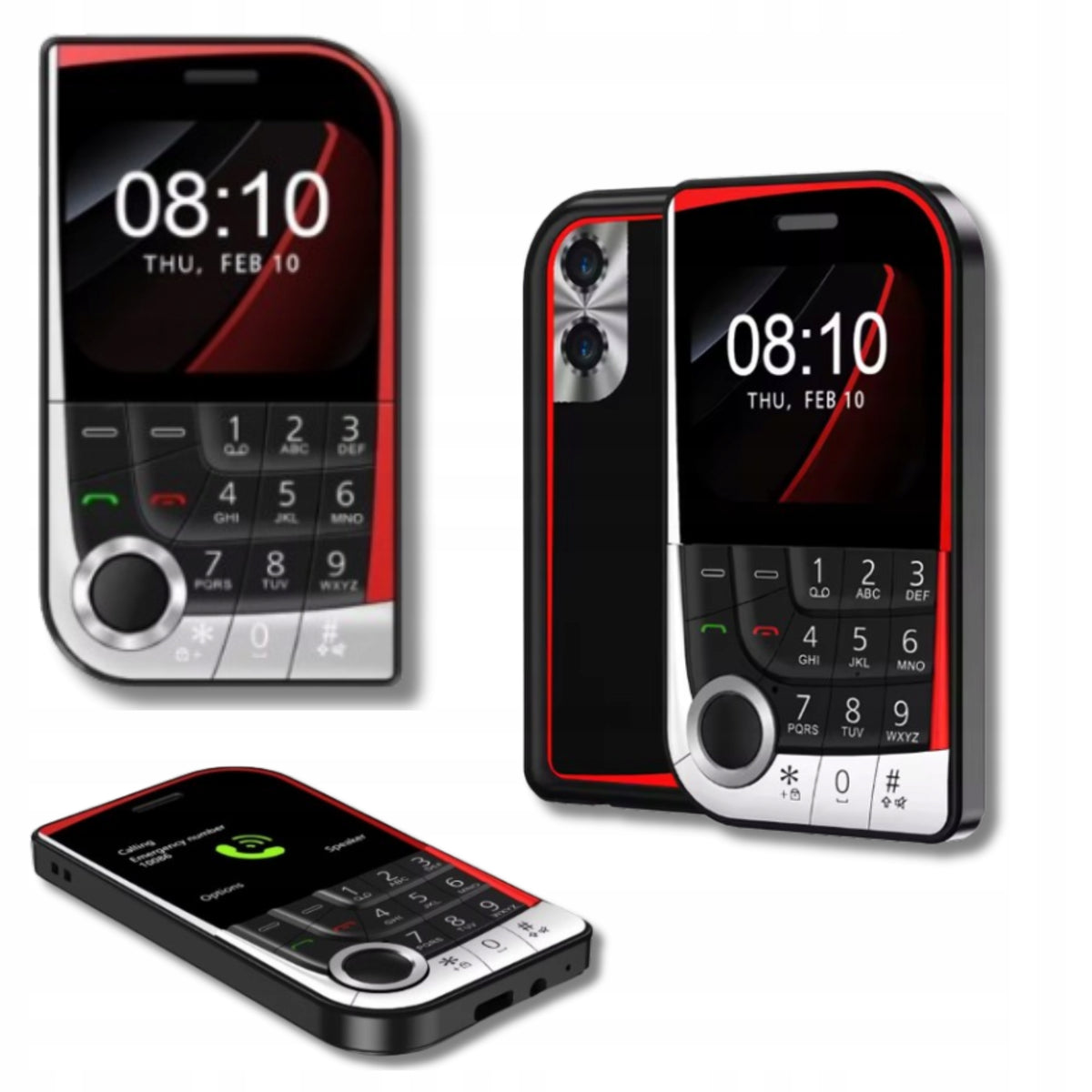 Phone mini pocket dual SIM FM radio flashlight for senior children