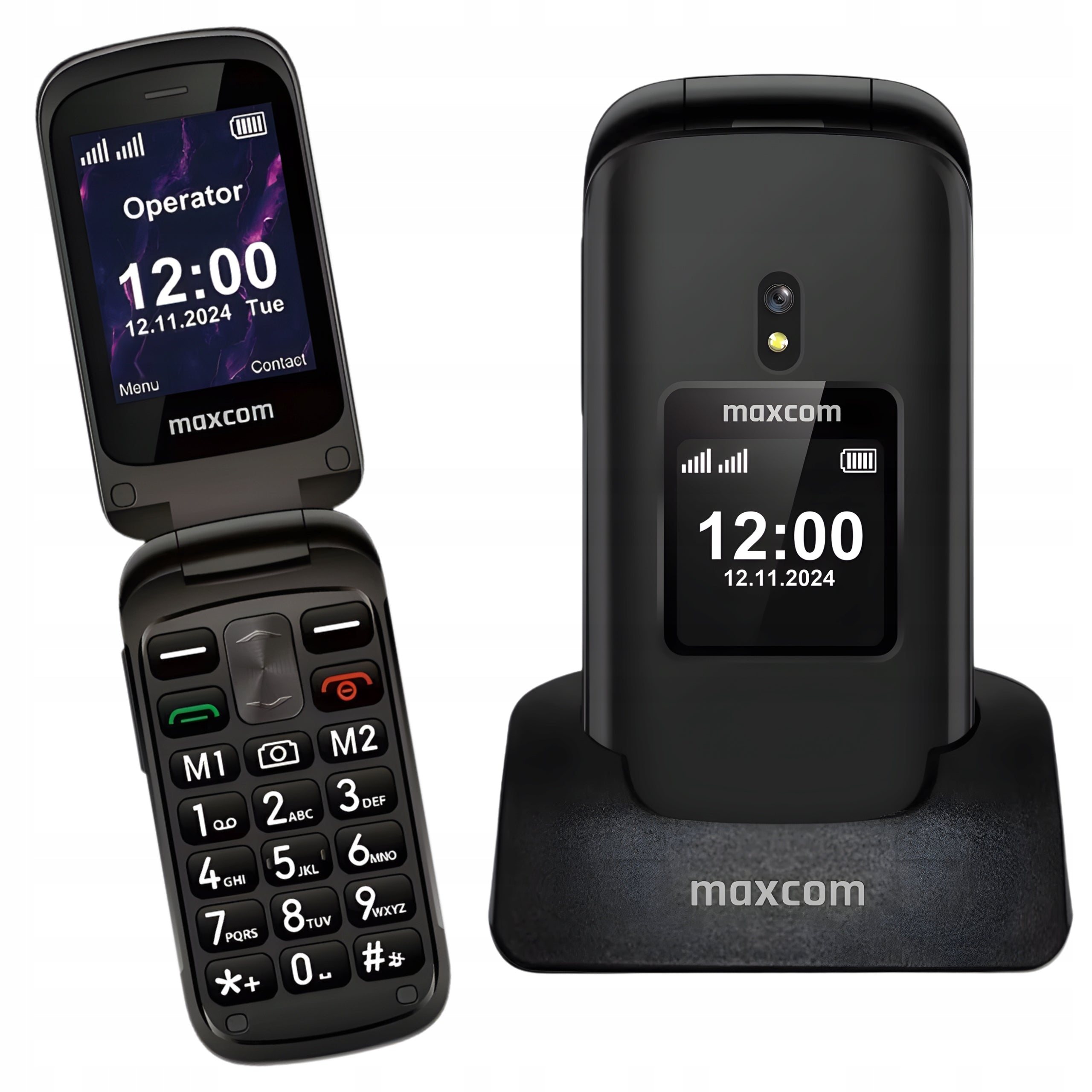 Phone with active flap for senior Maxcom MM834 Large Keys,,S-O-S 4G