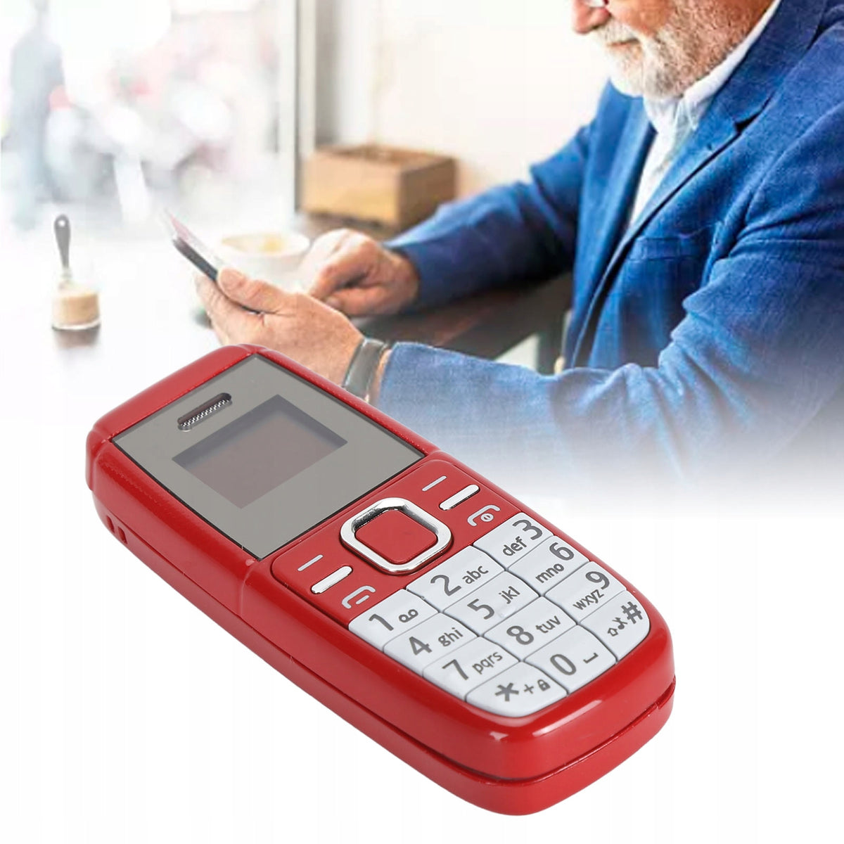 Phone with mini button Unlocked dual SIM card 2G GSM Built-in memory 64 GB