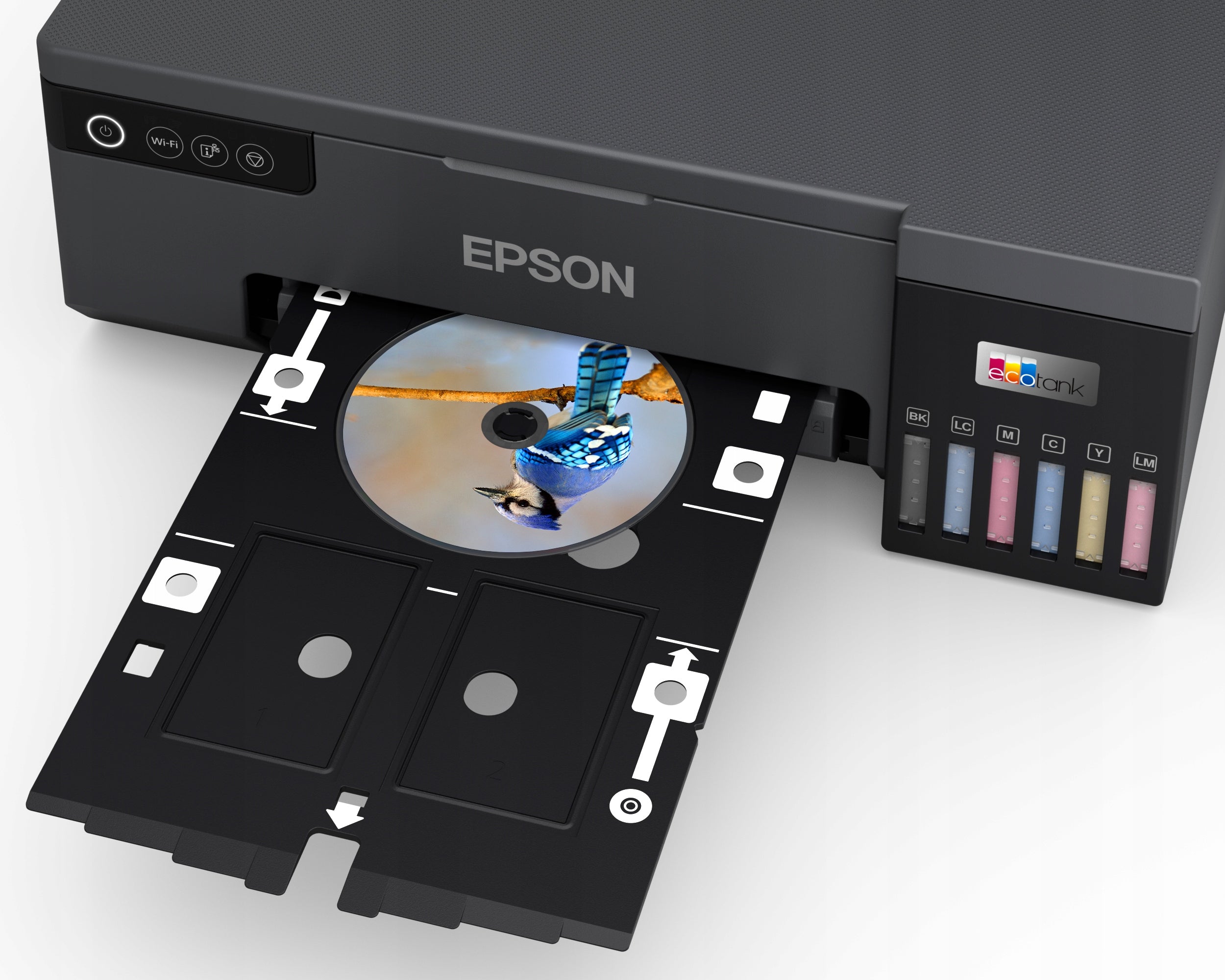 Photo A4 6 color inkjet printer EPSON L8050, CD/DVD printing Packaging status original