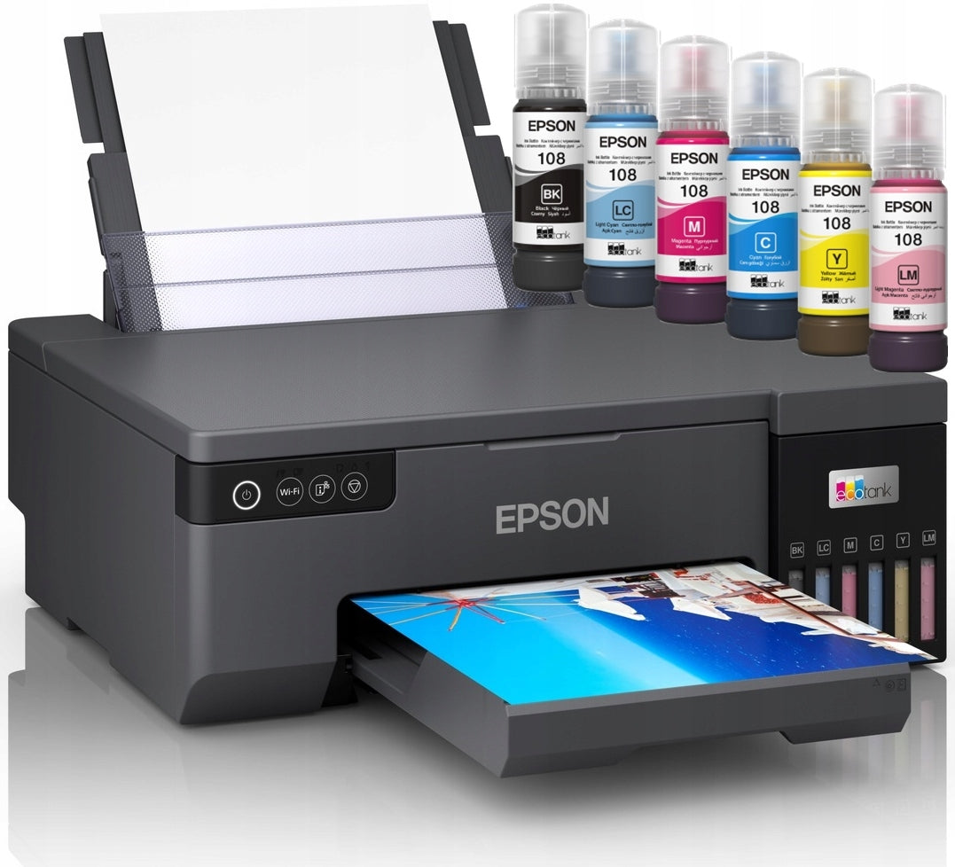 Photo A4 6 color inkjet printer EPSON L8050, CD/DVD printing