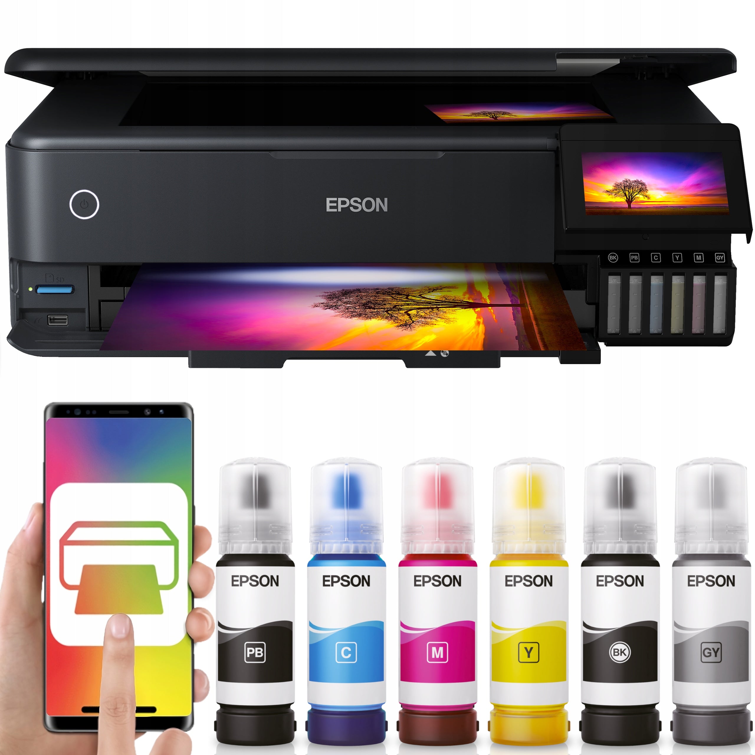 Photo printer A3 Epson EcoTank L8180 WiFi for photos INKS 6x COLOR