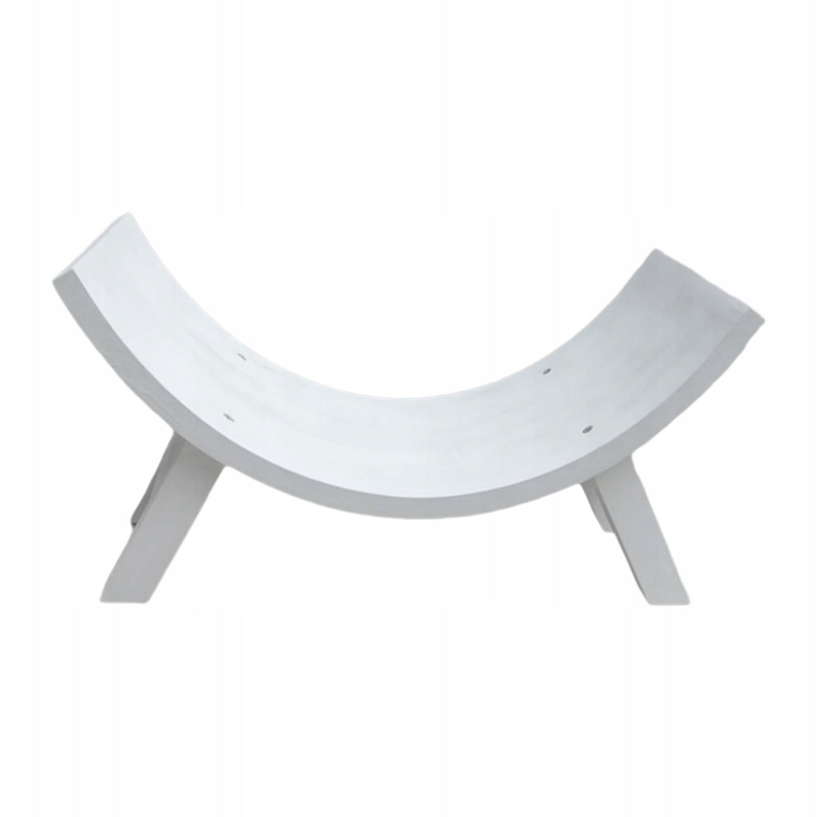 Photography Props Chair Wooden Mini Half Round Baby Posing Stool White