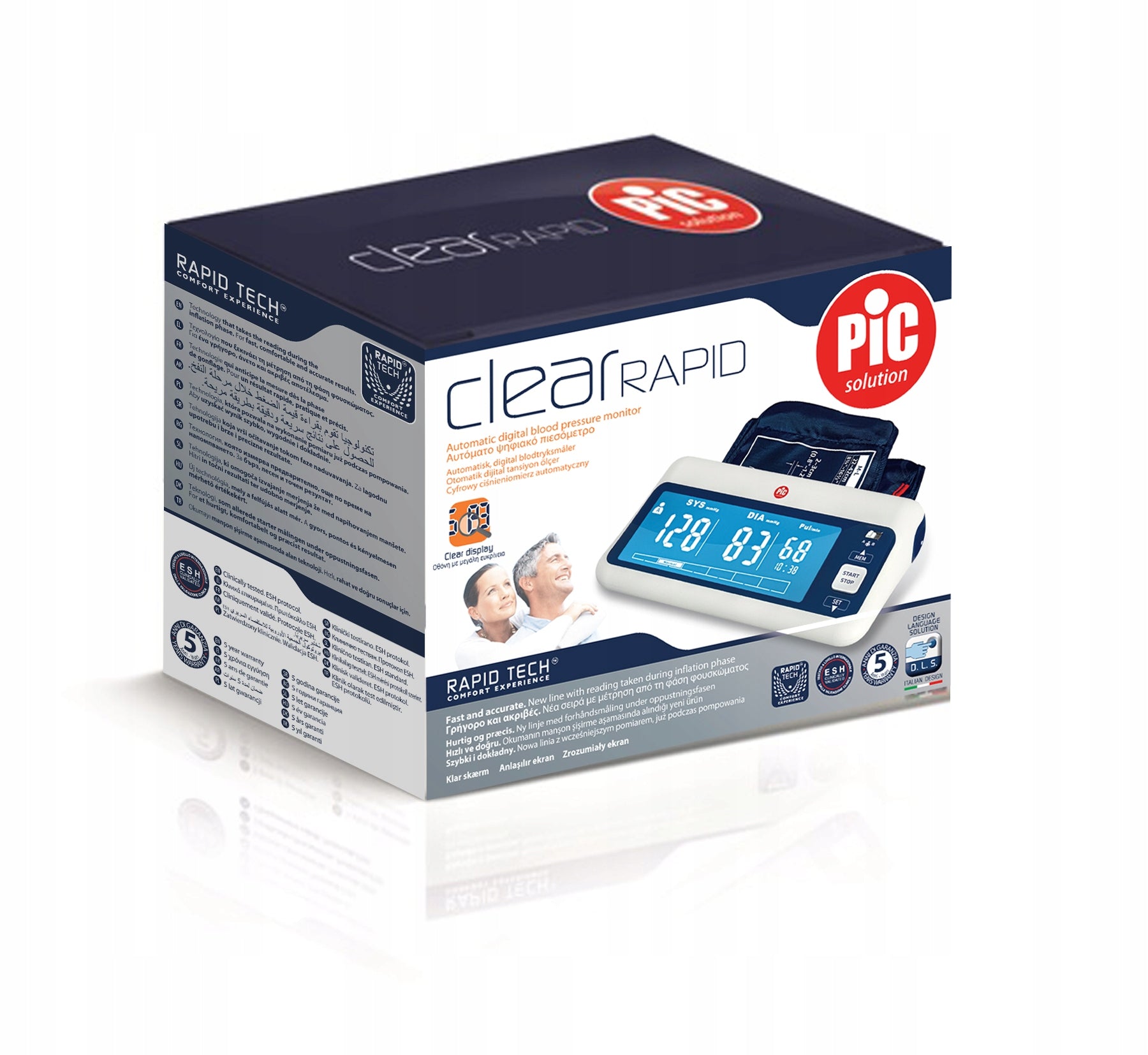PiC Solution ClearRapid blood pressure monitor Packaging status original