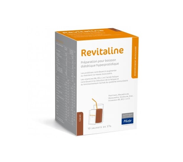 PiLeJe REVITALINE (Protein Drink) 10 Cocoa Sachets