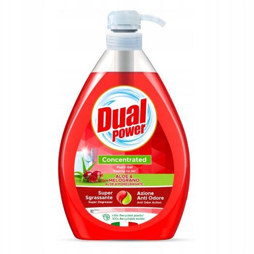 Piatti Gel Aloe&Melograno 1l Dish Concentrate - Dual Power