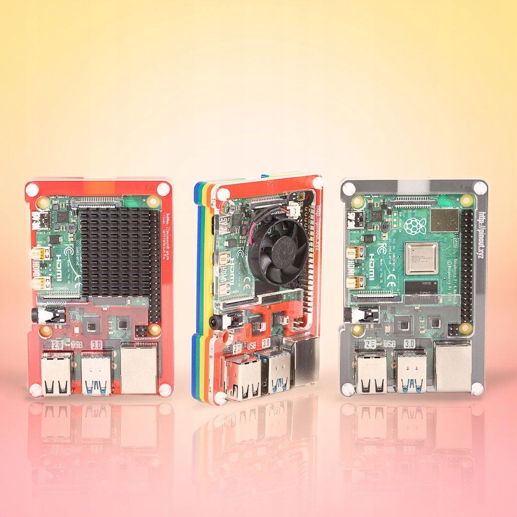 Pibow Coupé 4 - Rainbow case for Raspberry Pi 4 B Manufacturer no brand