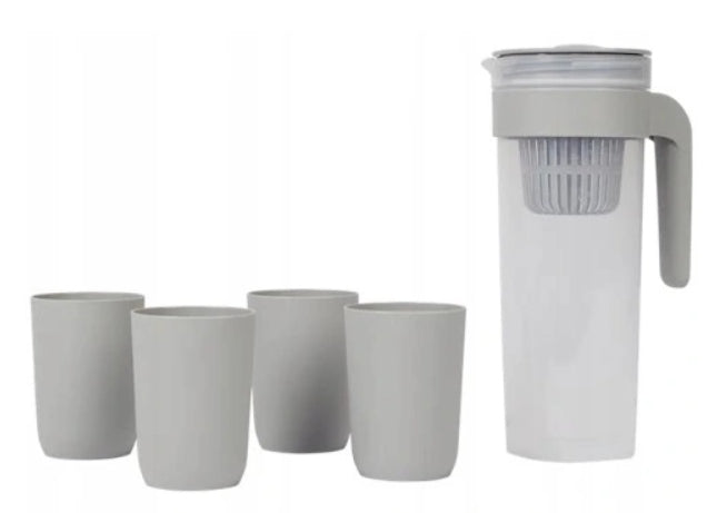 Picnic Filter Jug 4 Cups 1L Grey