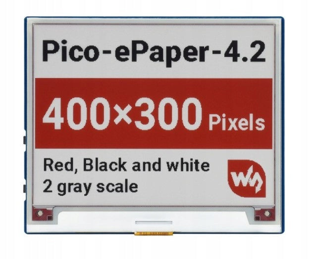 Pico 4,2" (B) E-Ink 3-Color 400x300 Module for Raspberry Pi