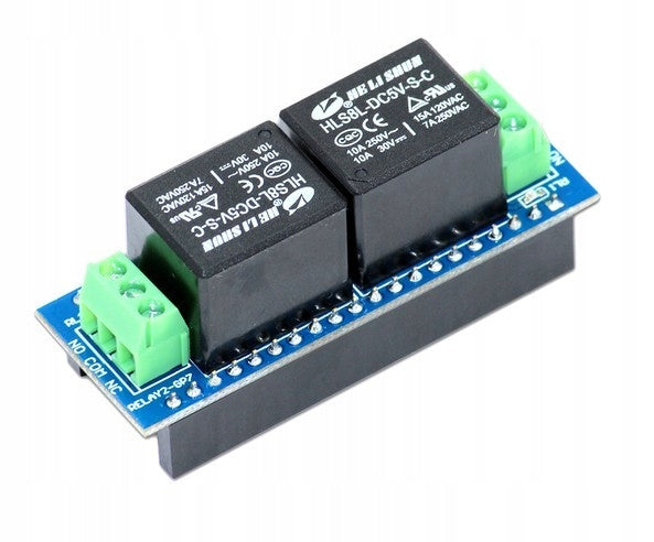 Pico Dual Channel Relay HAT - module with 2 relays for Raspberry Pi Pico Batteries included no