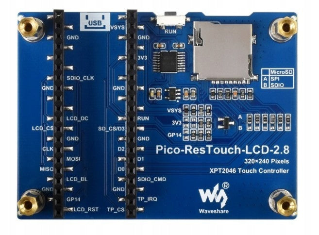 Pico-ResTouch-LCD-2.8 - module with LCD display EAN (GTIN) 5904978304502