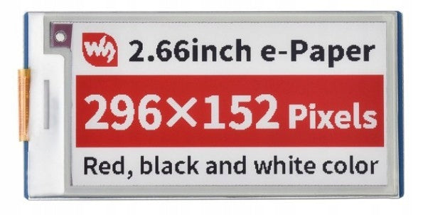 Pico-ePaper-2.66-B - module with display