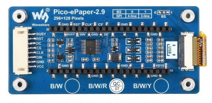 Pico-ePaper-2.9-B - module with display Manufacturer WaveShare