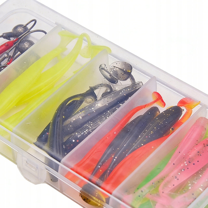 Pike Rubbers Spinning Lures Set Perch Lures 40x Manufacturer code Bomevarica8034