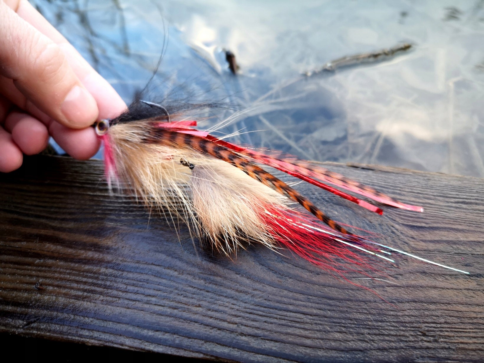 Pike and zander fly 15 cm - 5 GR. SLY Fox TWO HOOKS KILLER #01 Brand no brand