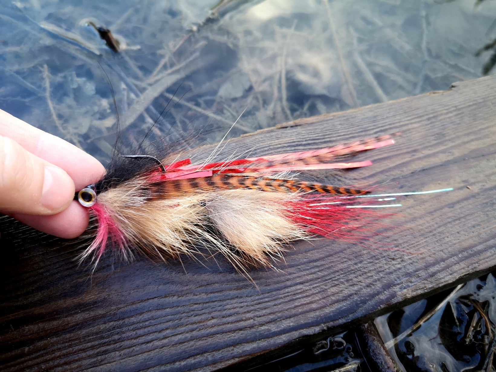 Pike and zander fly 15 cm - 5 GR. SLY Fox TWO HOOKS KILLER #01