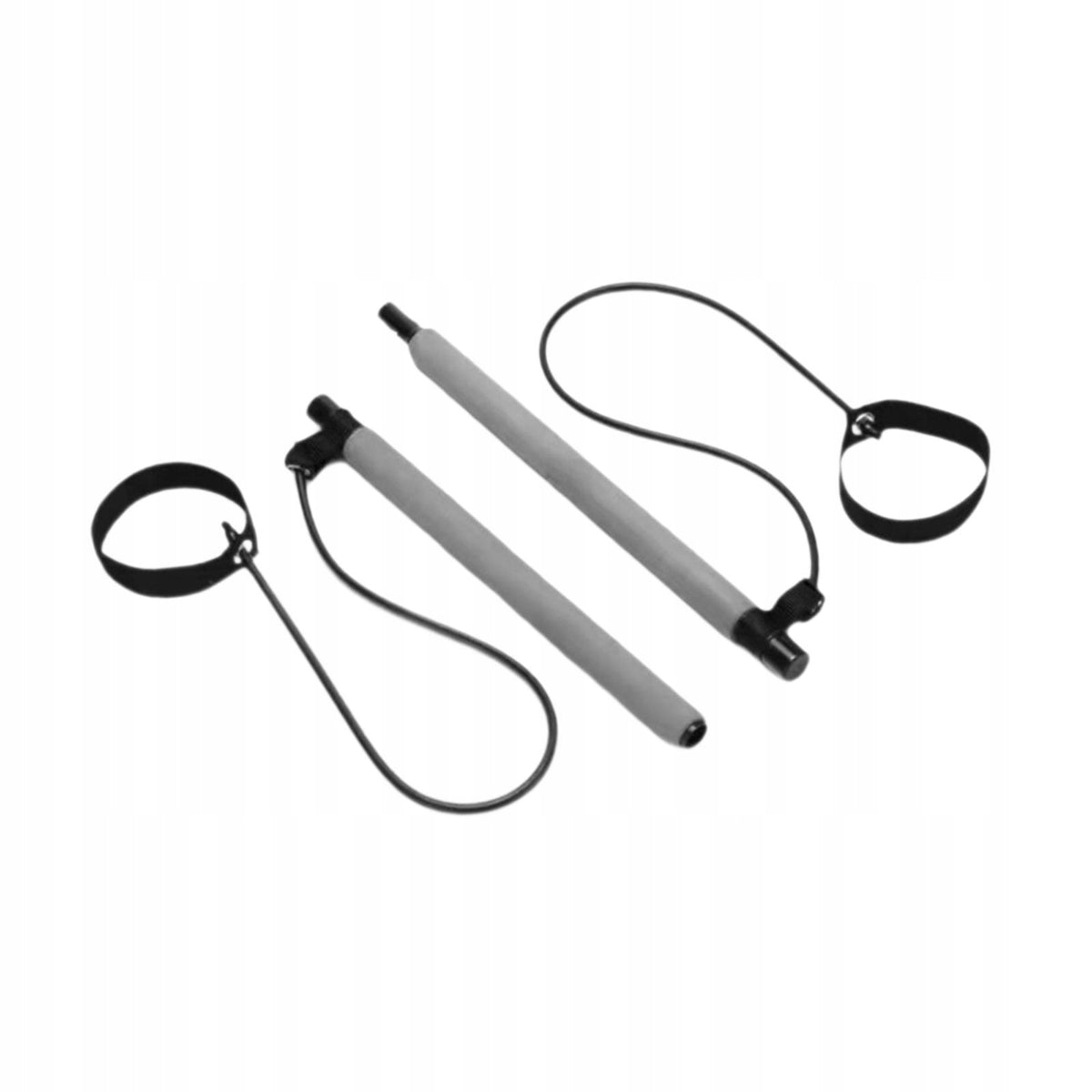 Pilates Bar Exercise Stick Yoga Pull Rod with Resistance Bands for Gray