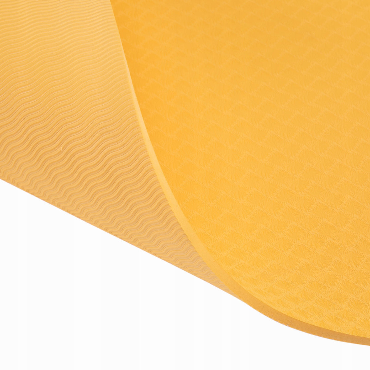 Pilates Exercise Fitness Mat Non-Slip Durable Yellow TPE 6mm Manufacturer code BB 8302EO 6MM