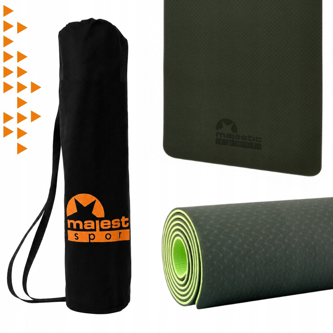 Pilates Yoga Fitness Exercise Mat Non-Slip Training for Gym Packaging status original