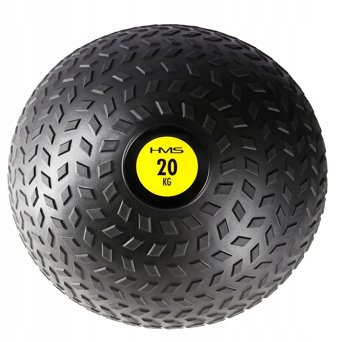 Krafttrainingsball HMS PST02, schwarz/gelb 