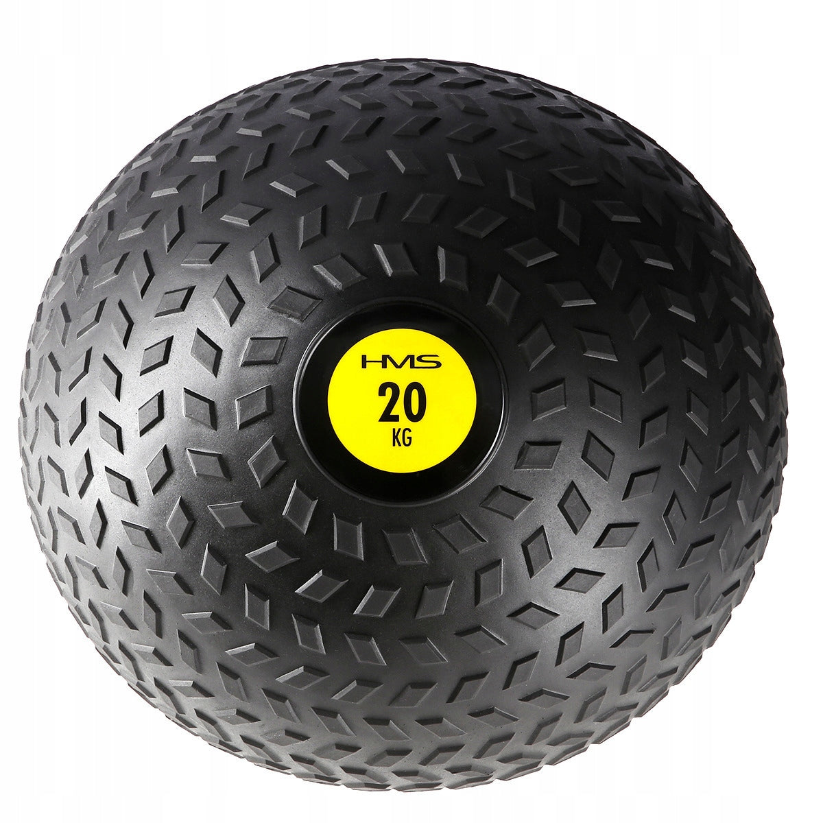 Krafttrainingsball HMS PST02, schwarz/gelb 