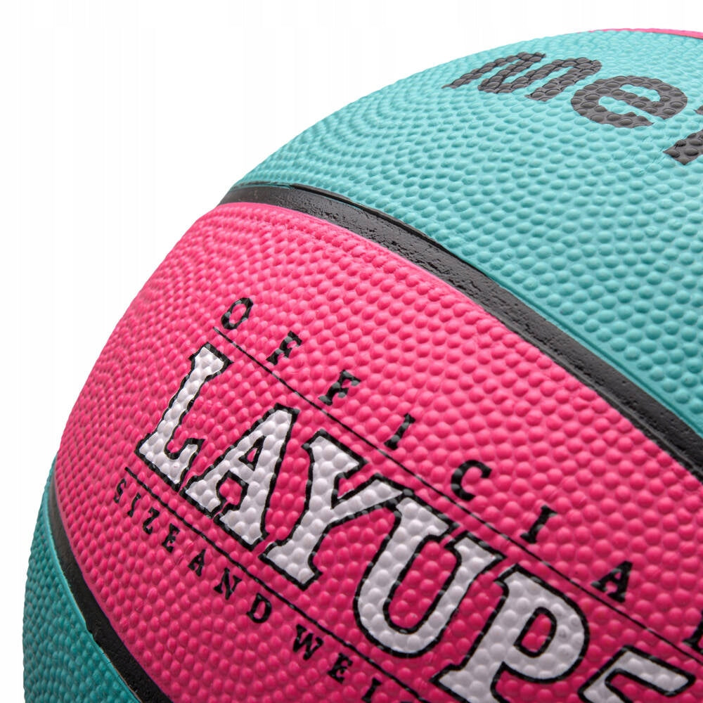 Krepšinio Kamuolys Meteor Layup #5 Rožinė/Mėlyna