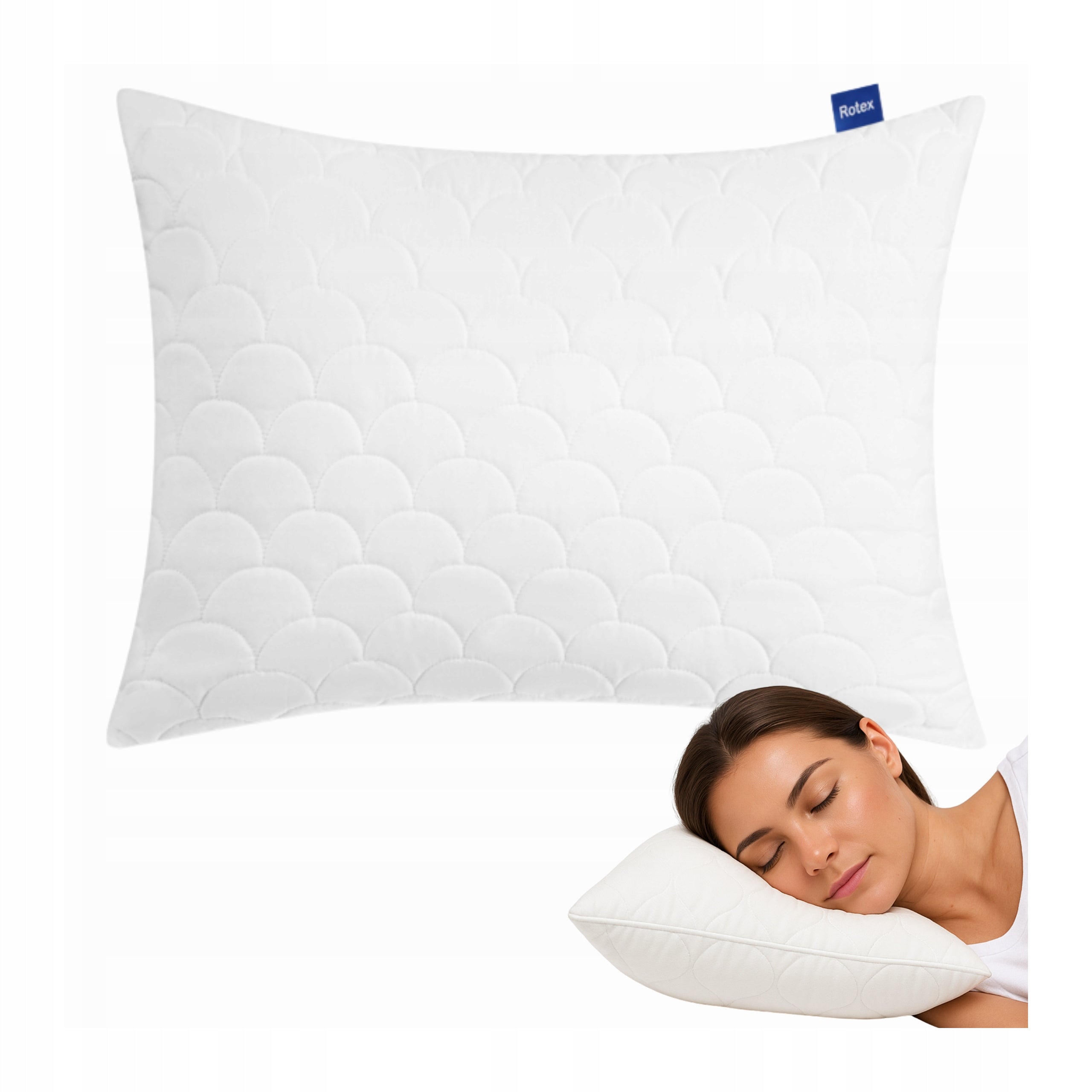Pillow 60x80cm Sleeping Anti-Allergic Quilted Thick Zipper EAN (GTIN) 5903206600898
