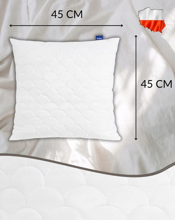 Pillow Jasiek 45x45cm For Sleeping Anti-Allergic Quilted Thick Zipper EAN (GTIN) 5903206600829
