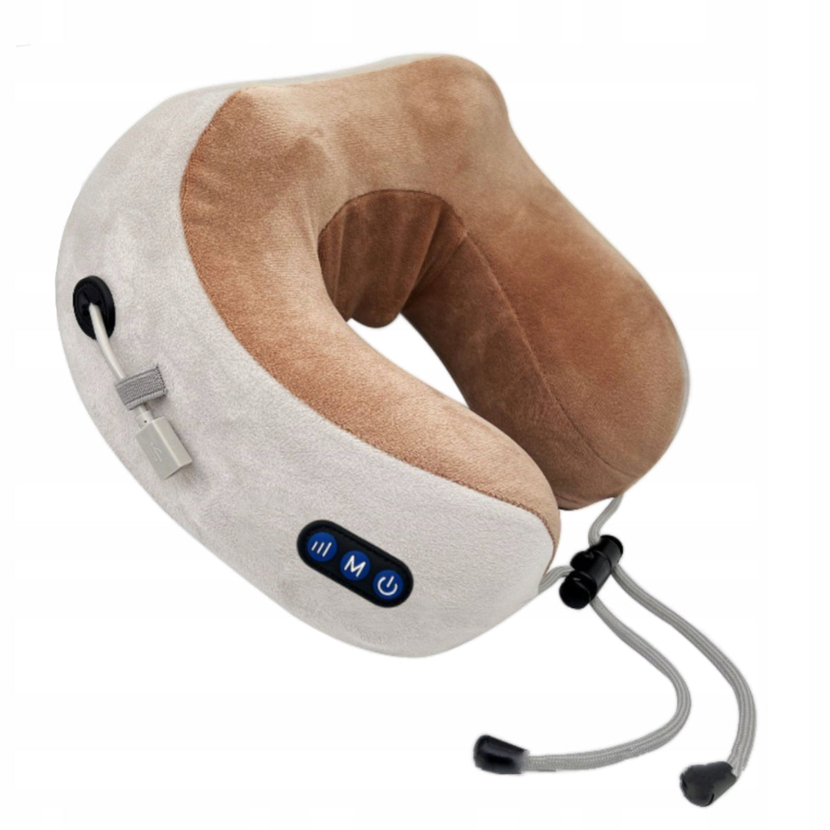 Pillow croissant headrest electric massager back neck travel