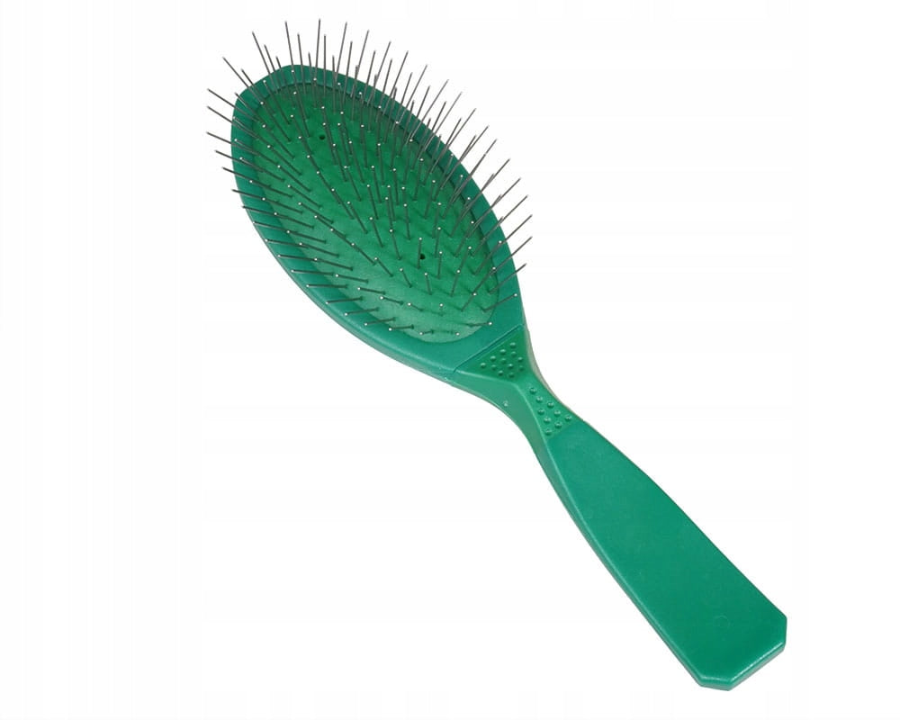 Pin Brush Large (M) - Dark Green , Soft- by Madan's