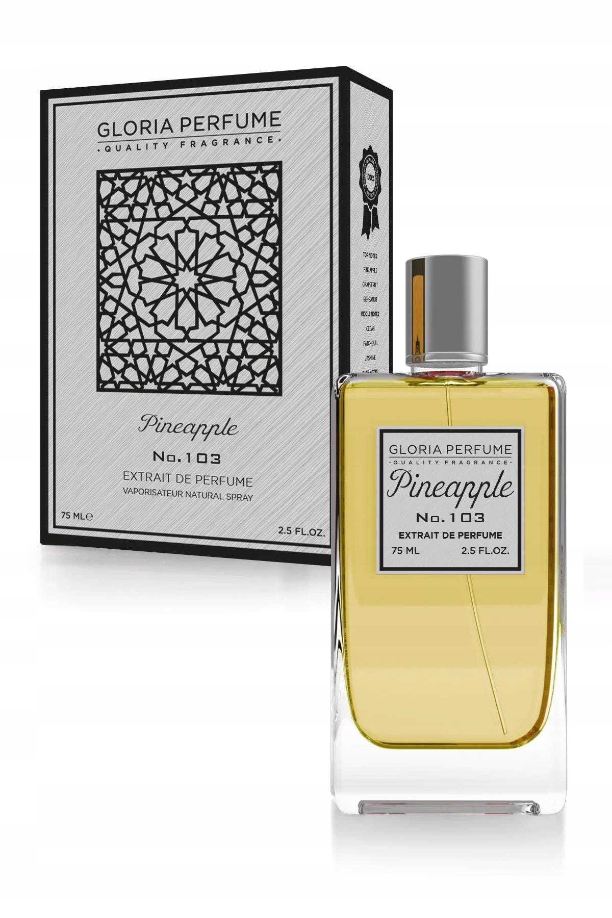 Pinapapple 103 Gloria 75ml UNISEX EAU DE PARFUM FOR WOMEN