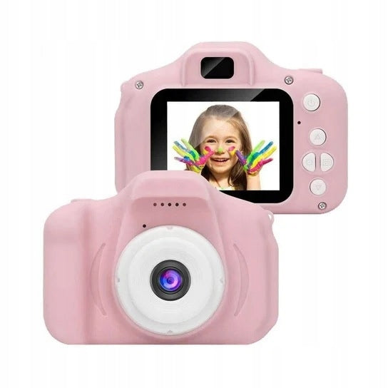 Pink Digital Photo Camera 12mpx Kids Camera 4 Games GIFT