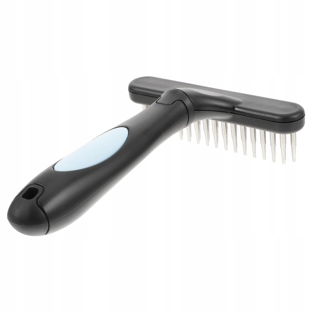 Pink Double Row Pet Comb for Curly Hair and Tangle Removal