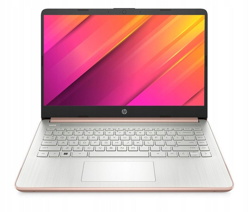 Pink Educational Laptop HP 14 Intel N4120 8GB 128GB eMMC Win 11 on Communion Manufacturer code 9R8G4UA