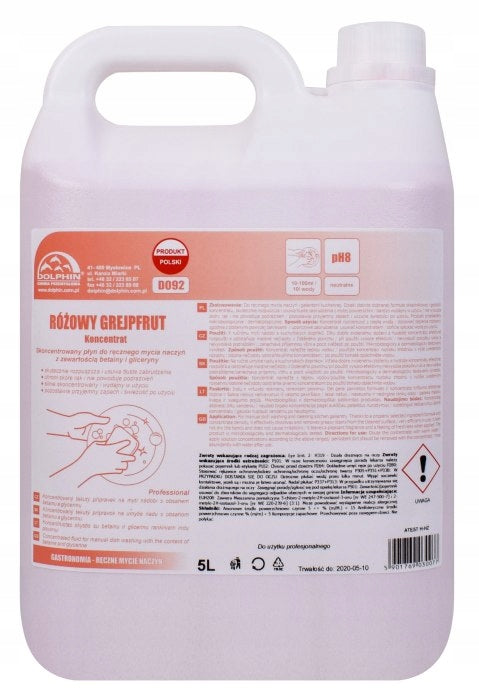 Pink Grapefruit Dishwashing Liquid CONCENTRATE 5