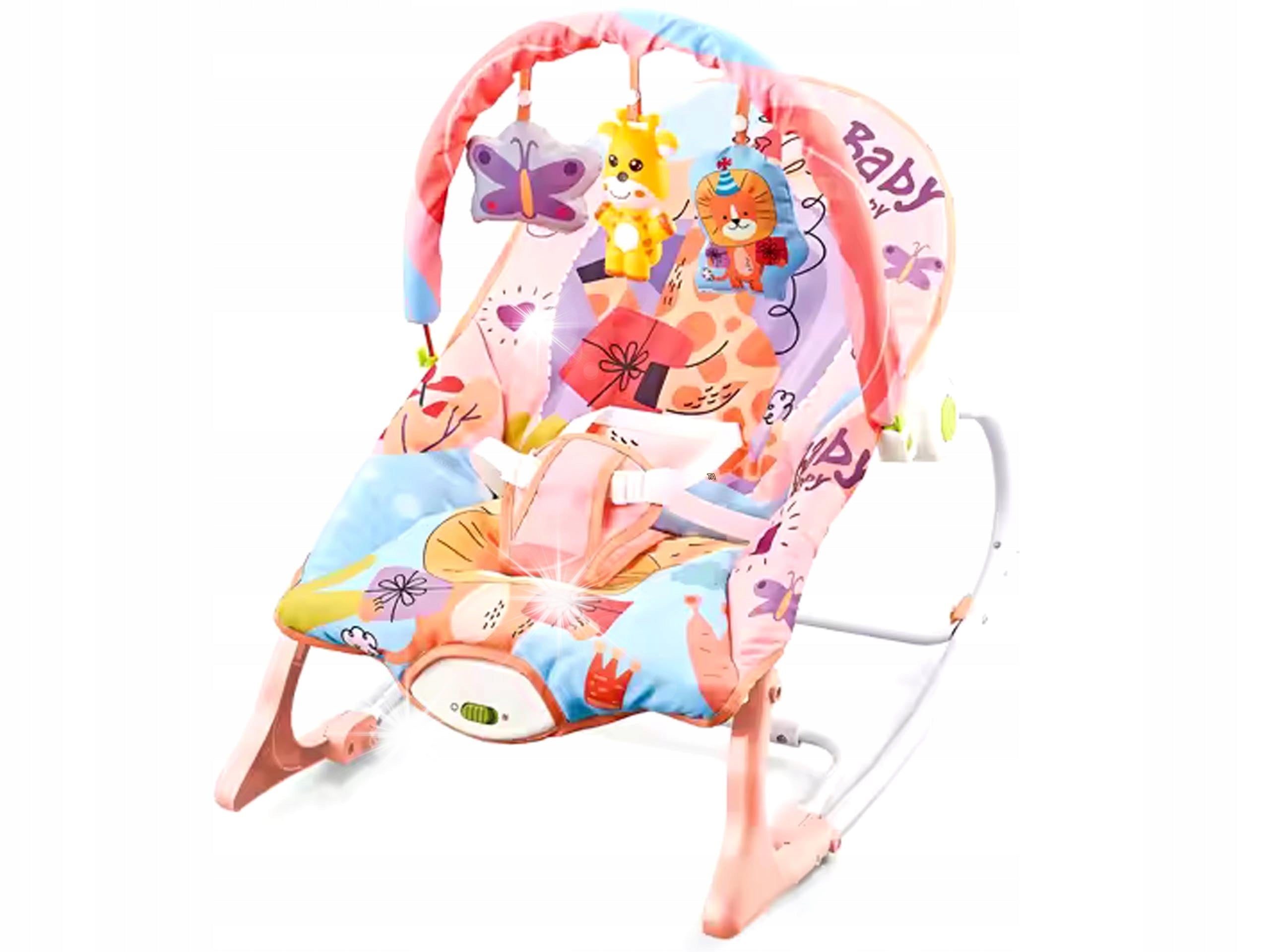 Pink Rocker Crib Cradle Vibration Gift