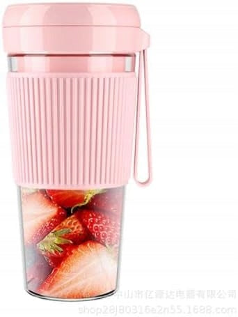 Pink Wireless Juicer / Mug 30 W 280ml 1200 mAh