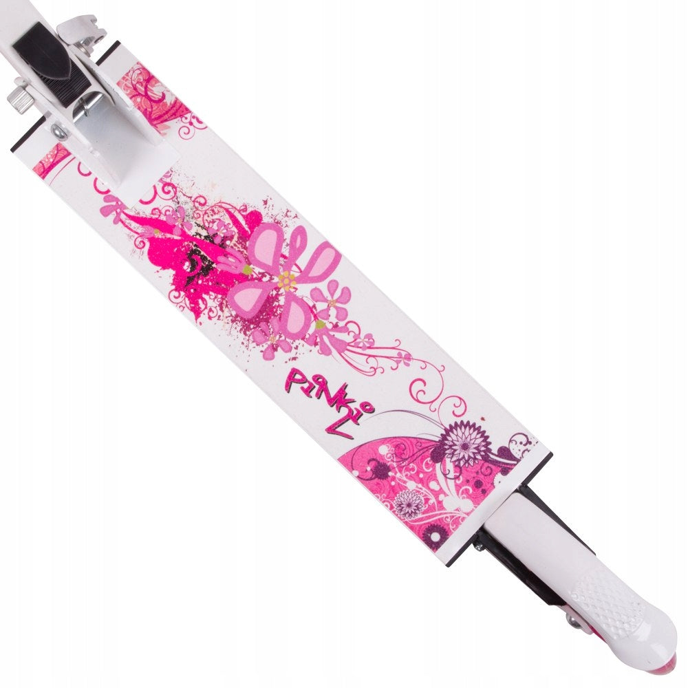 Pink scooter for children WORKER Pinki with glowing LED wheels Kind two-wheeled