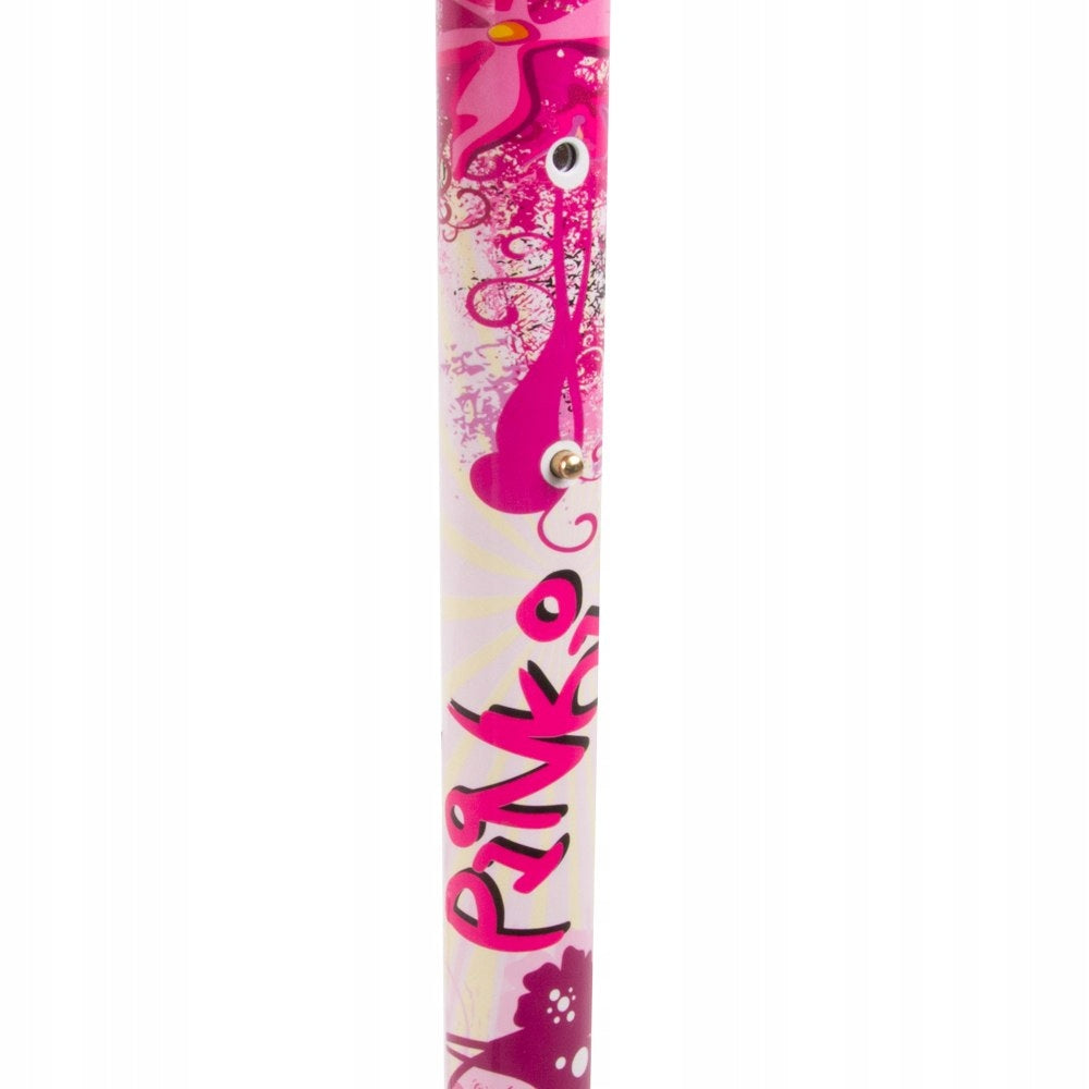 Pink scooter for children WORKER Pinki with glowing LED wheels Manufacturer code 7672